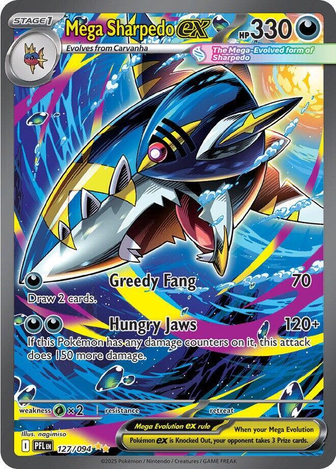 (#127/094) Mega Sharpedo ex [ME02: Phantasmal Flames]
