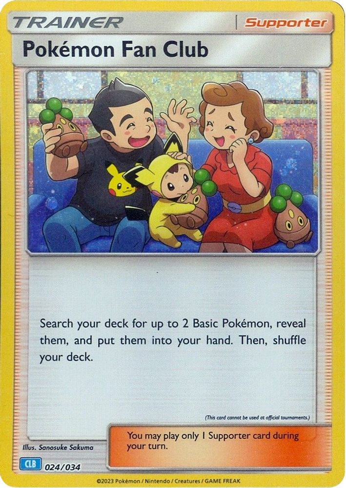 (#024/034) Pokemon Fan Club (CLB) - Holo [Trading Card Game Classic]