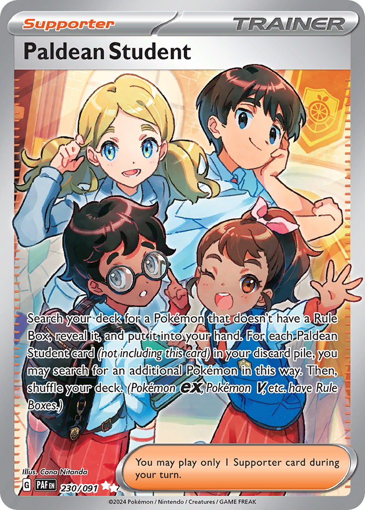 (#230/091) Paldean Student - Holo [Paldean Fates]