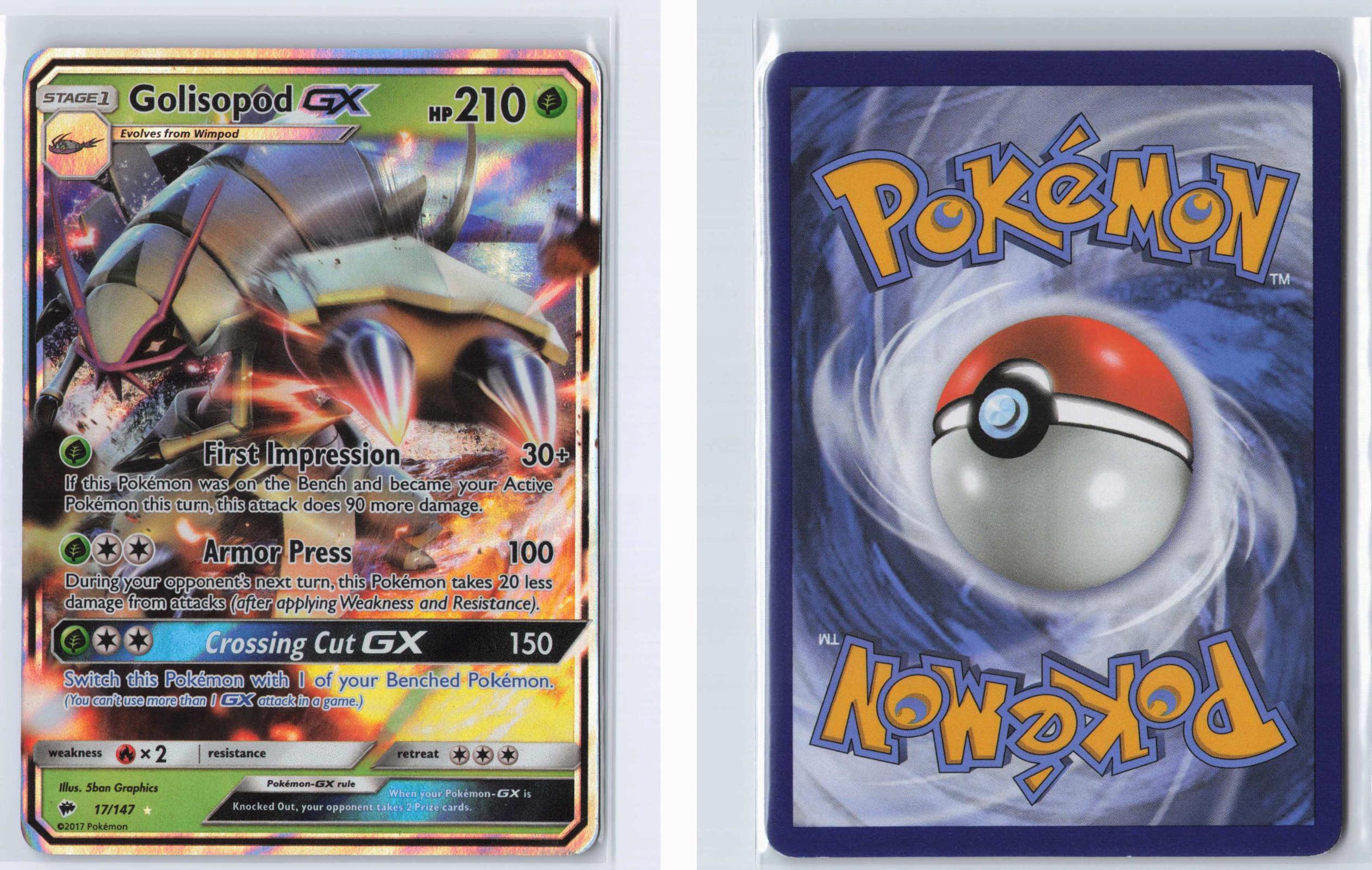 (#17/147) Golisopod GX - Holo [Burning Shadows]