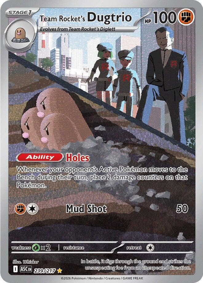 (#239/217) Team Rocket's Dugtrio [ME: Ascended Heroes]