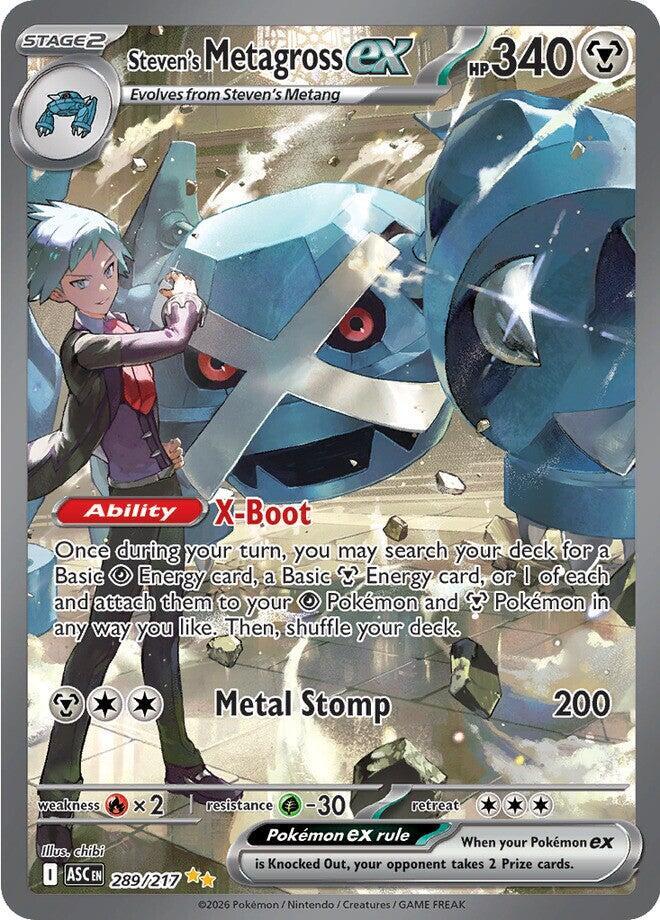 (#289/217) Steven's Metagross ex [ME: Ascended Heroes]