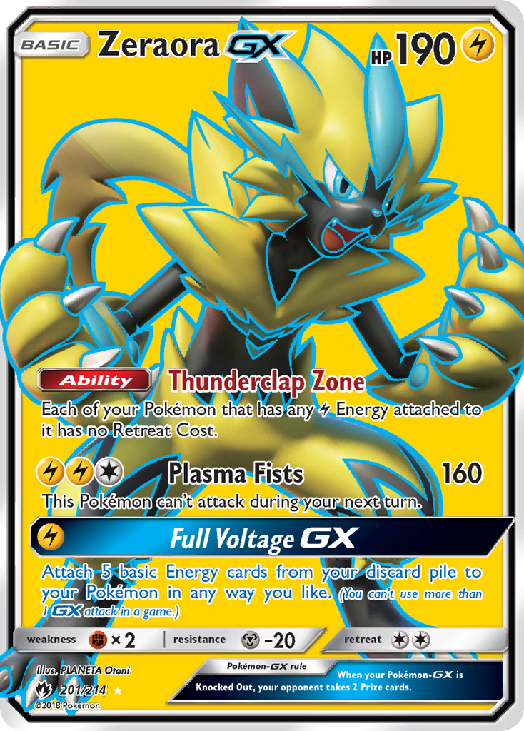 (#201/214) Zeraora GX - Holo [Lost Thunder]