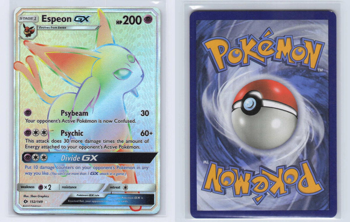 (#152/149) Espeon GX (Secret) - Holo [SM Base Set]