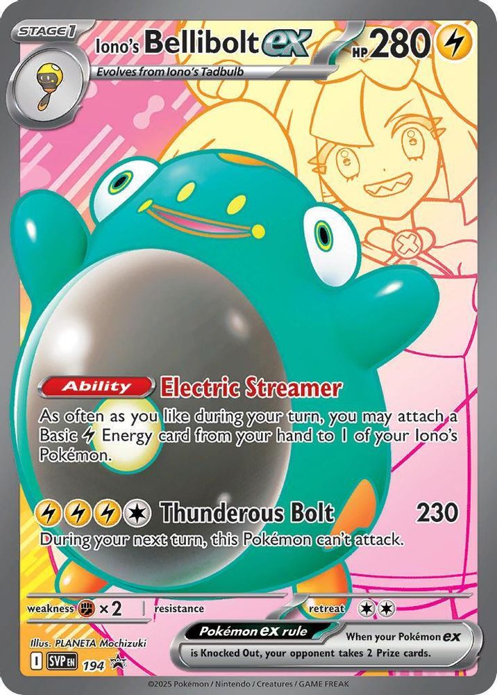(#194) Iono's Bellibolt ex - Holo [Scarlet & Violet Promo]
