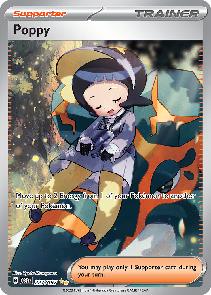 (#227/197) Poppy - Holo [Obsidian Flames]