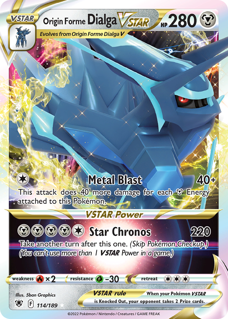 (#114/189) Origin Forme Dialga VSTAR - Holo [Astral Radiance]