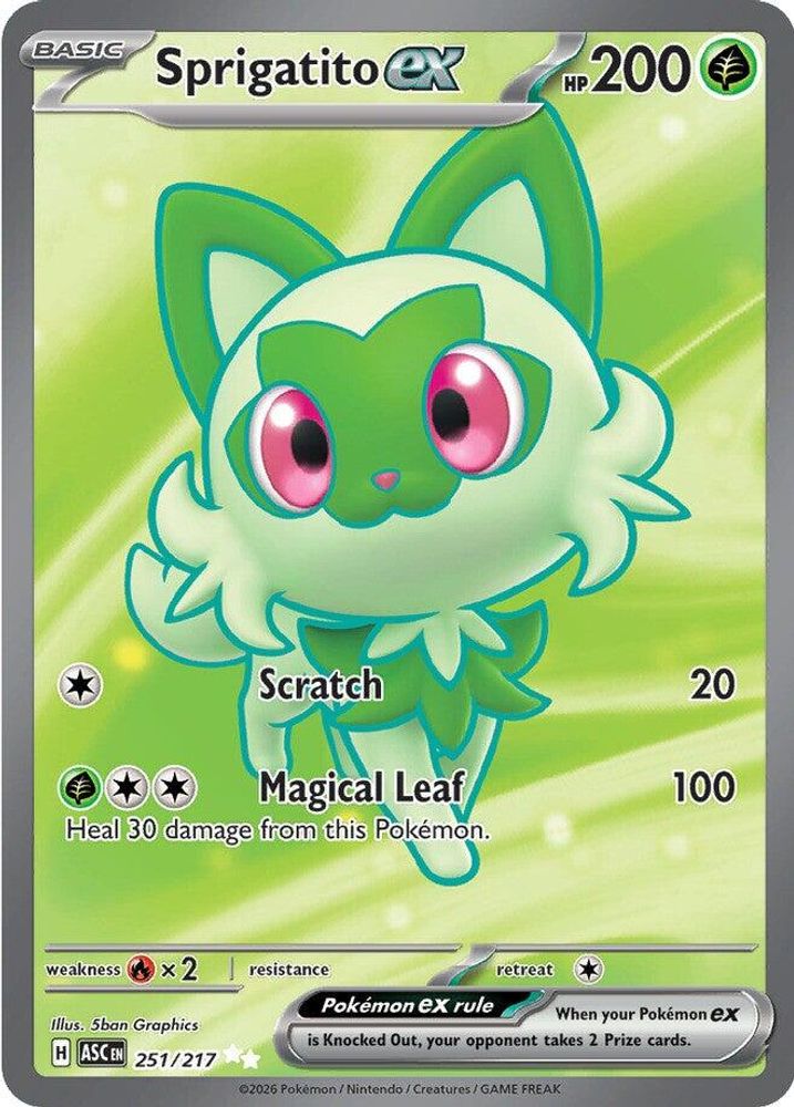 (#251/217) Sprigatito ex - Holo [Ascended Heroes]
