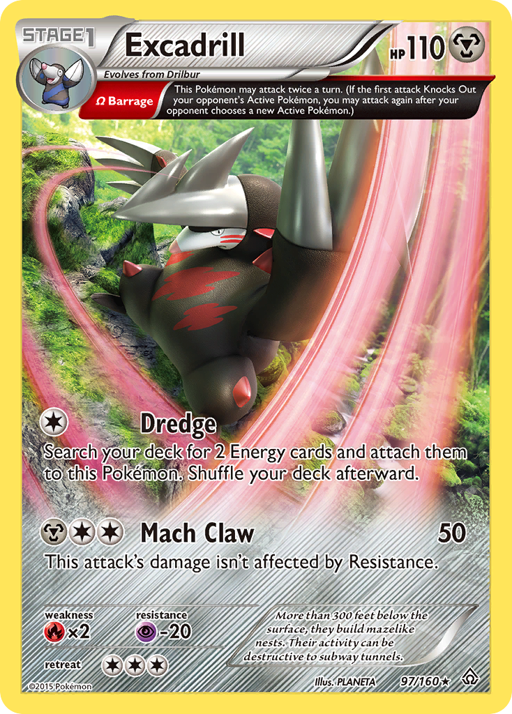 (#97/160) Excadrill - Holo [Primal Clash]