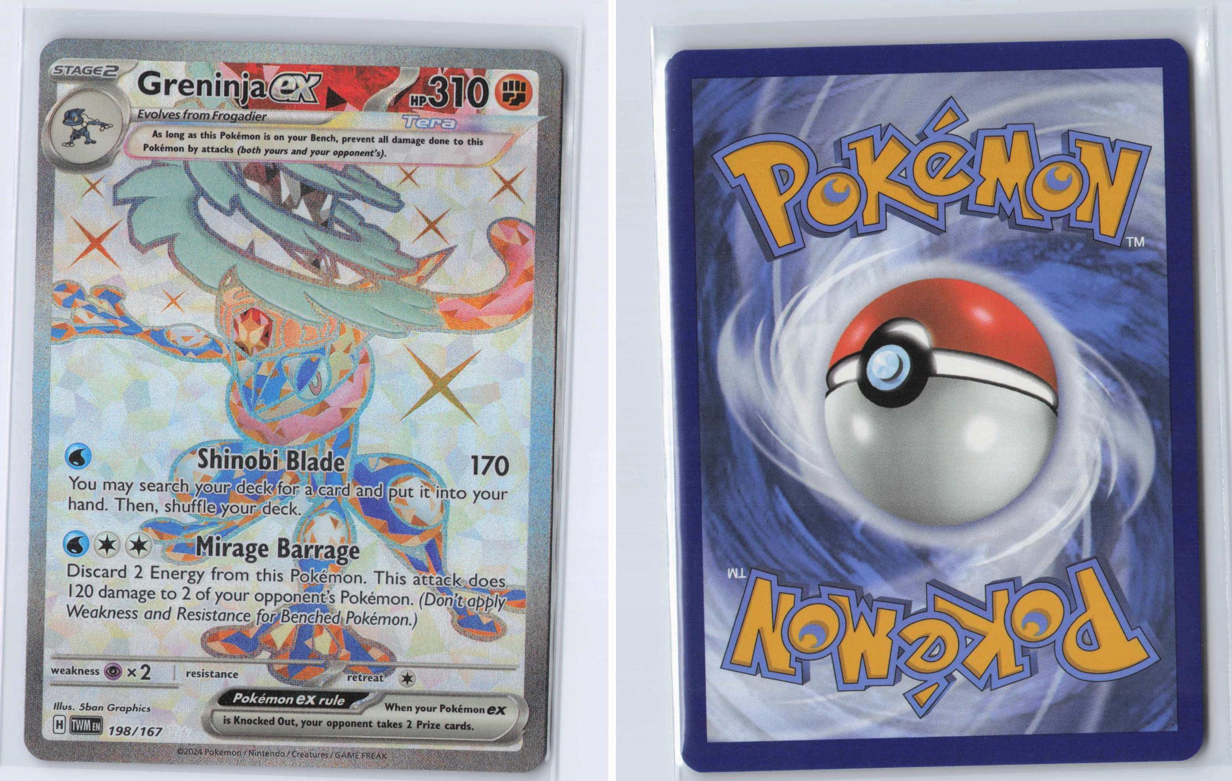 (#198/167) Greninja ex - Holo [Twilight Masquerade]