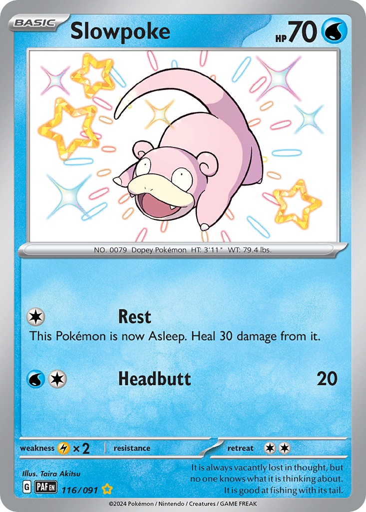 (#116/091) Slowpoke - Holo [Paldean Fates]