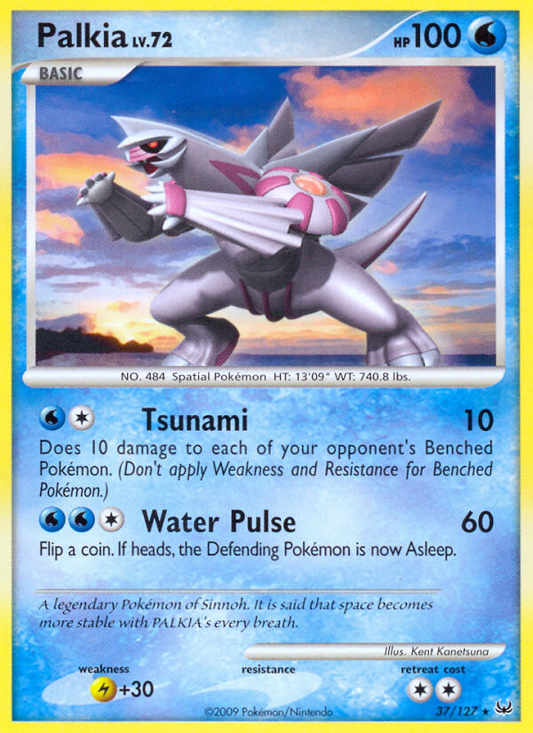 (#37/127) Palkia - Reverse Holo [Platinum]