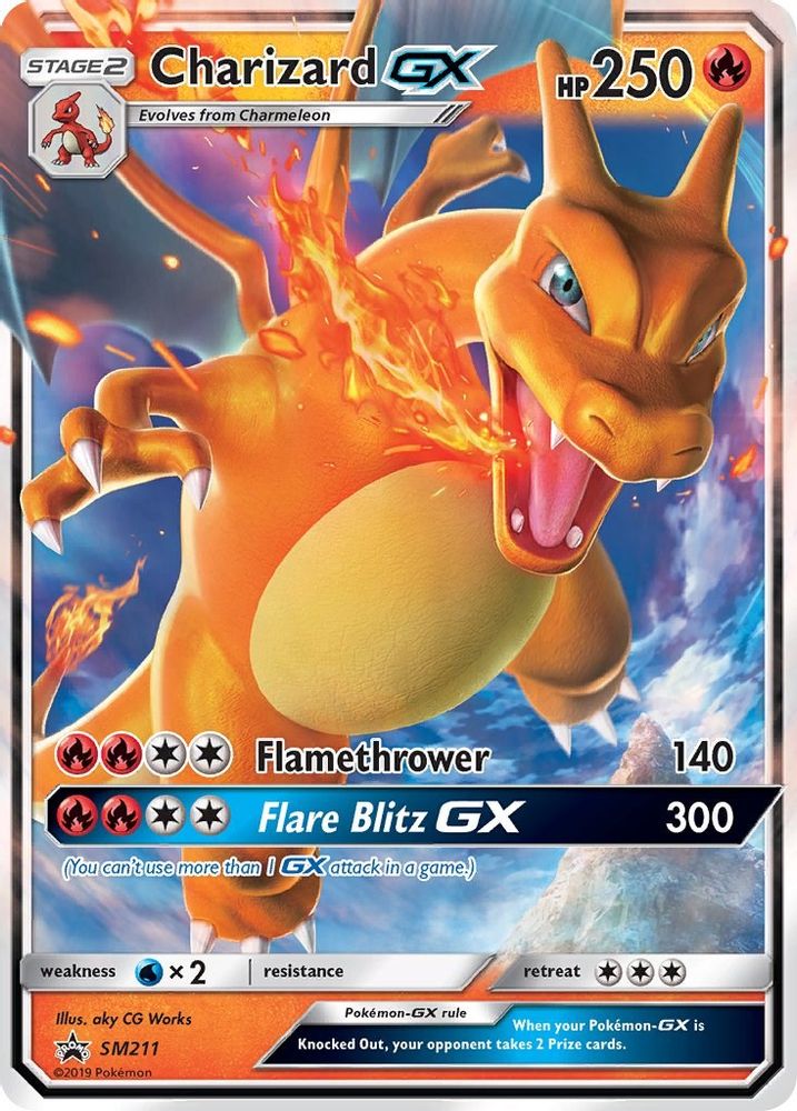(#SM211) Charizard GX - - Holo [Sun & Moon Promo]