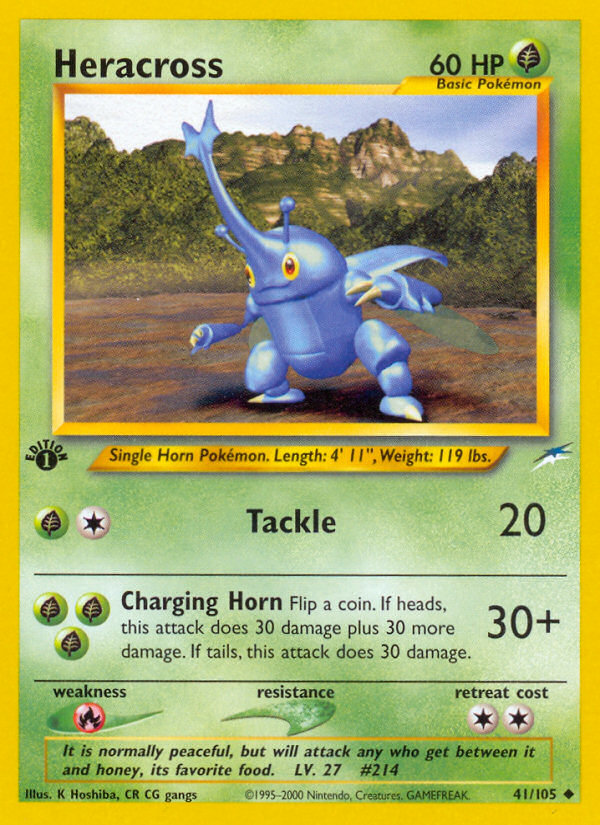 (#41/105) Heracross - Unlimited [Neo Destiny]