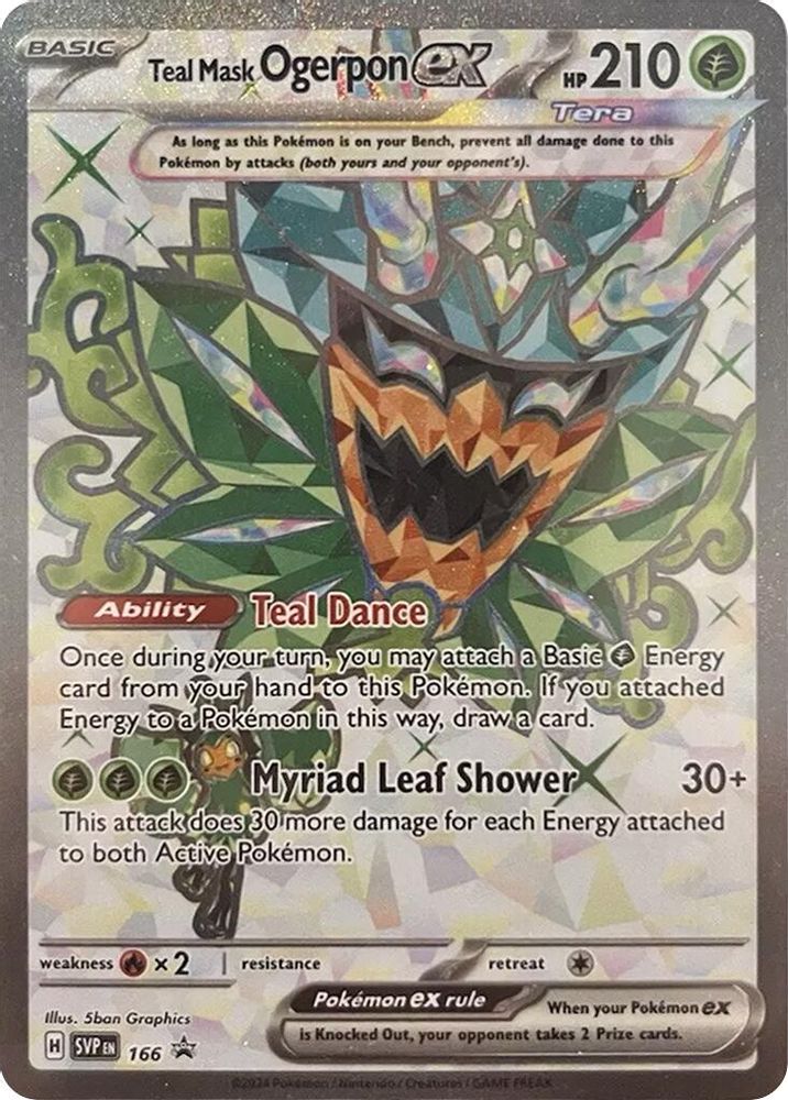 (#166) Teal Mask Ogerpon ex - Holo [Scarlet & Violet Promo]