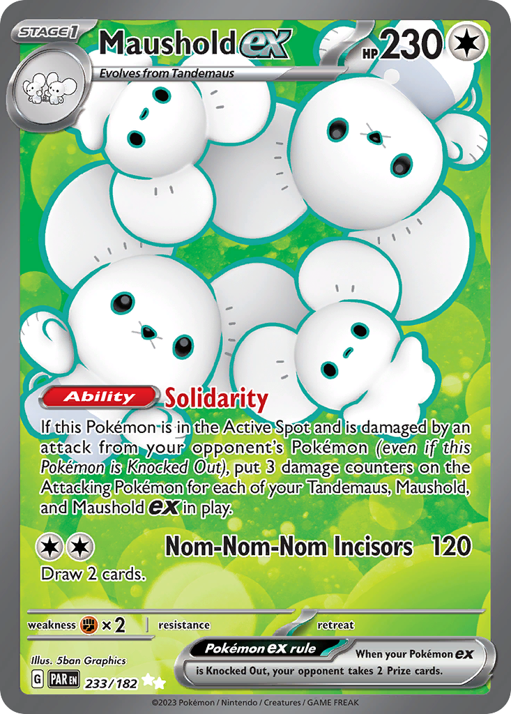 (#233/182) Maushold ex - Holo [Paradox Rift]
