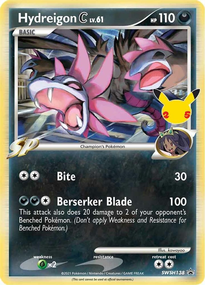 (#SWSH138) Hydreigon C lv.61 - Holo [Sword & Shield Promo]