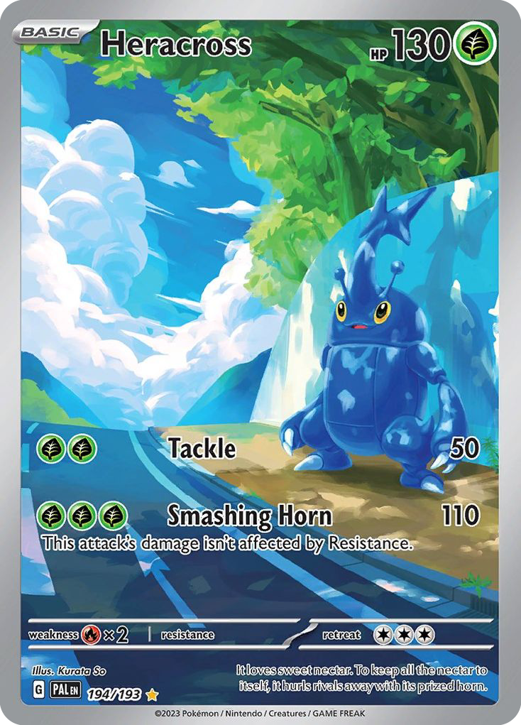 (#194/193) Heracross - Holo [Paldea Evolved]