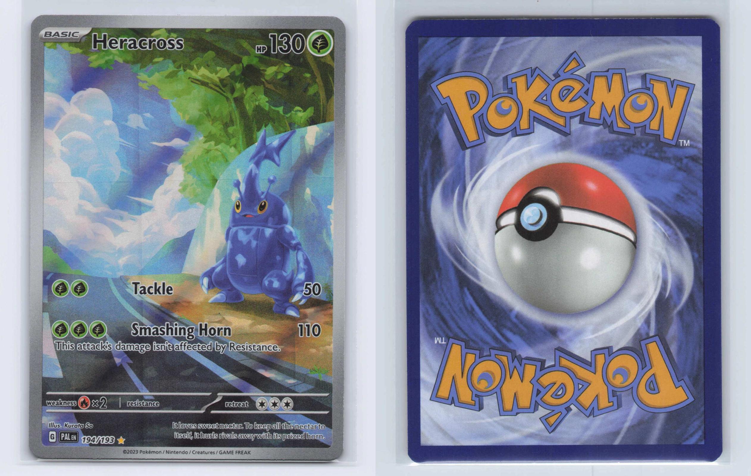 (#194/193) Heracross - Holo [Paldea Evolved]