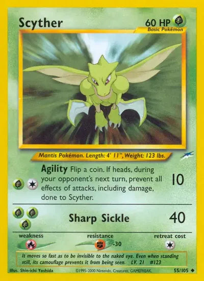 (#55/105) Scyther - Unlimited [Neo Destiny]