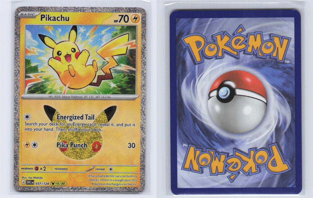 (#037/128) Pikachu - Holo [ME: 30th Celebration]