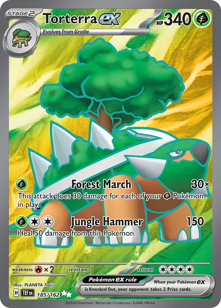 (#185/162) Torterra ex - Holo [Temporal Forces]