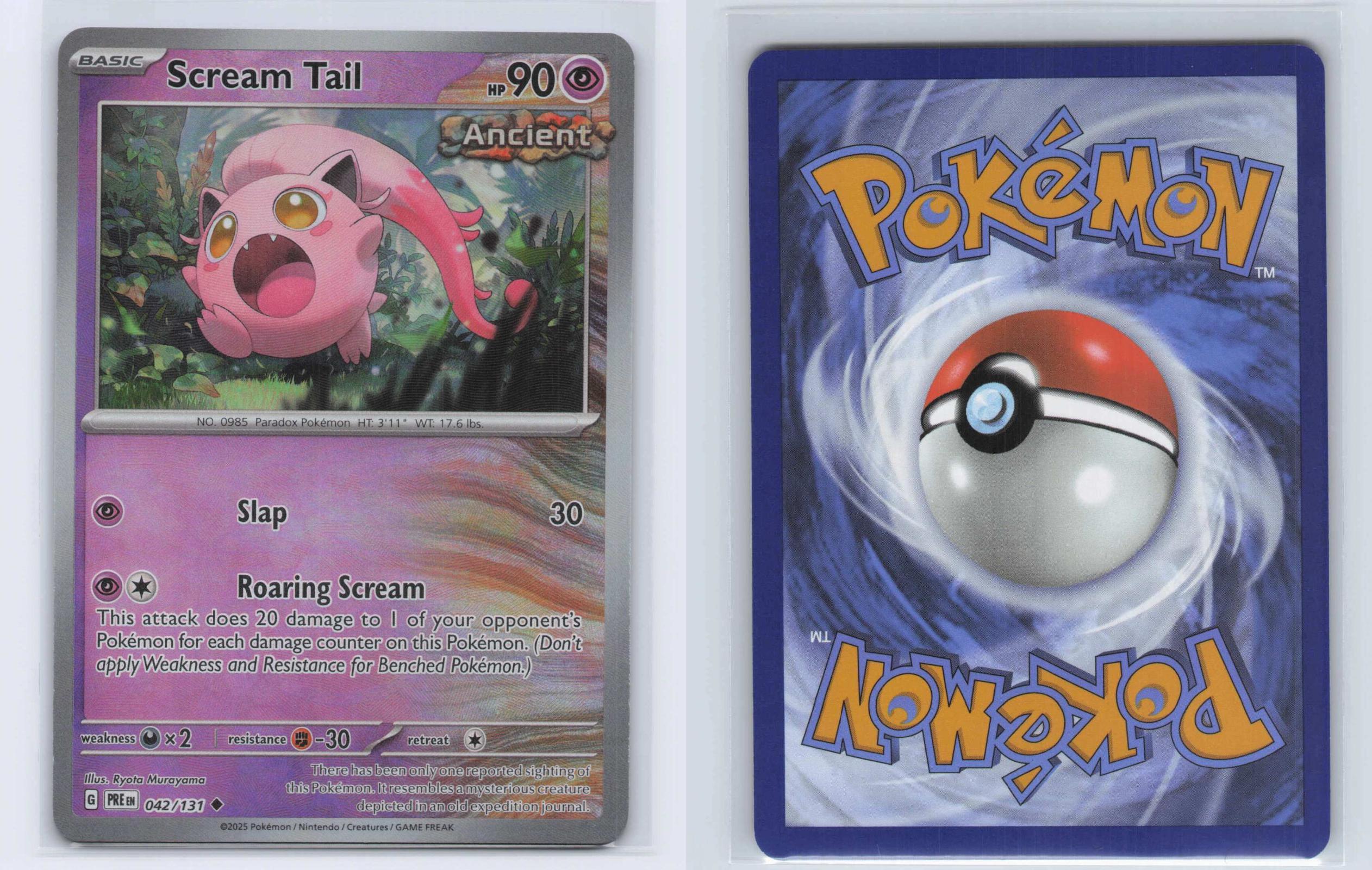 (#042/131) Scream Tail (Master Ball Pattern) - Holo [Prismatic Evolutions]