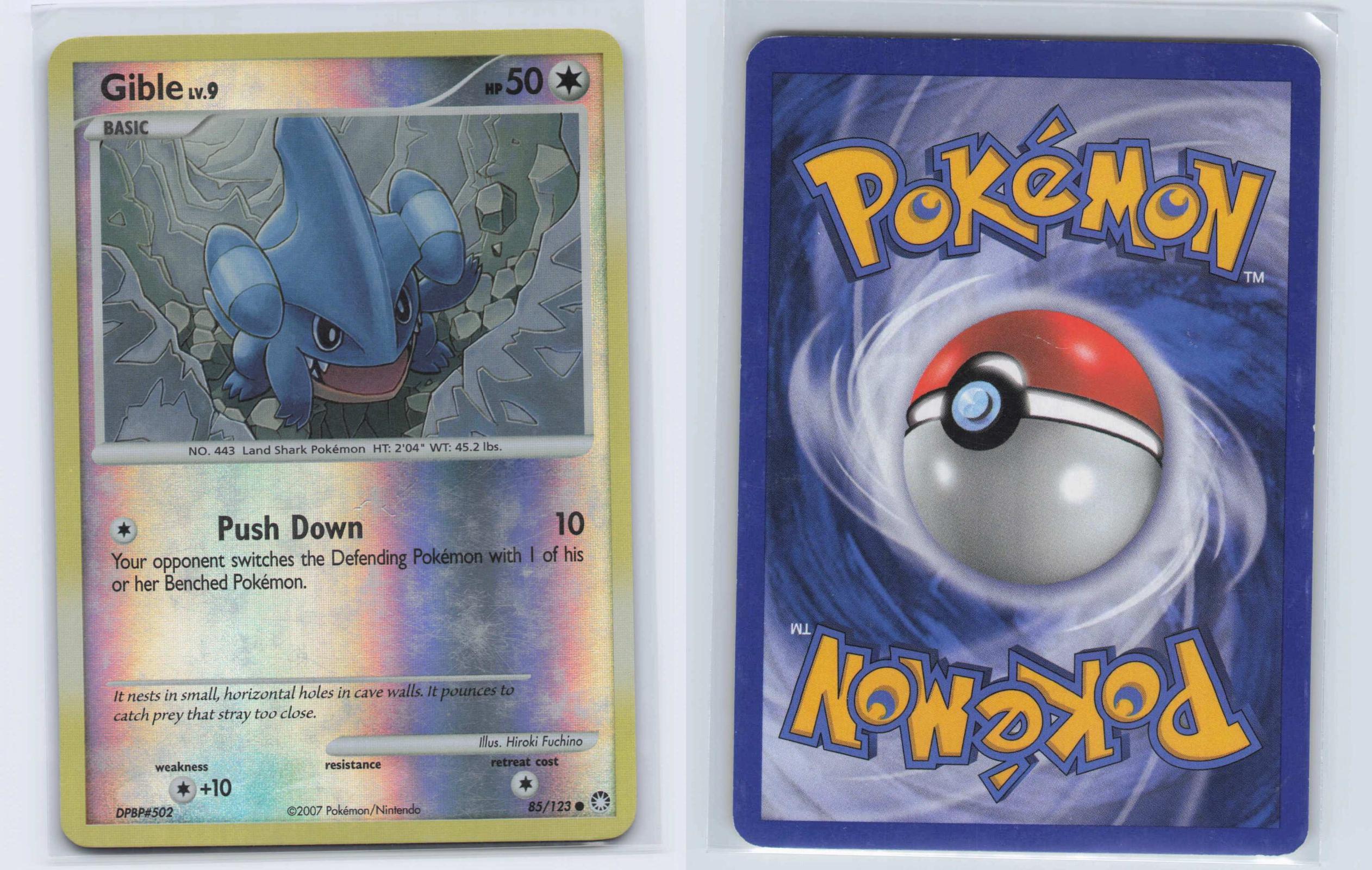 (#85/123) Gible - Reverse Holo [Mysterious Treasures]