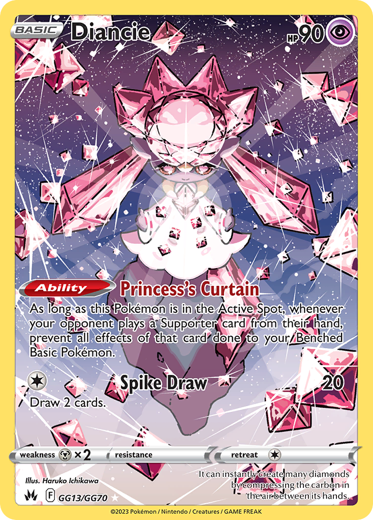 (#GG13/GG70) Diancie - Holo [Crown Zenith Galarian Gallery]