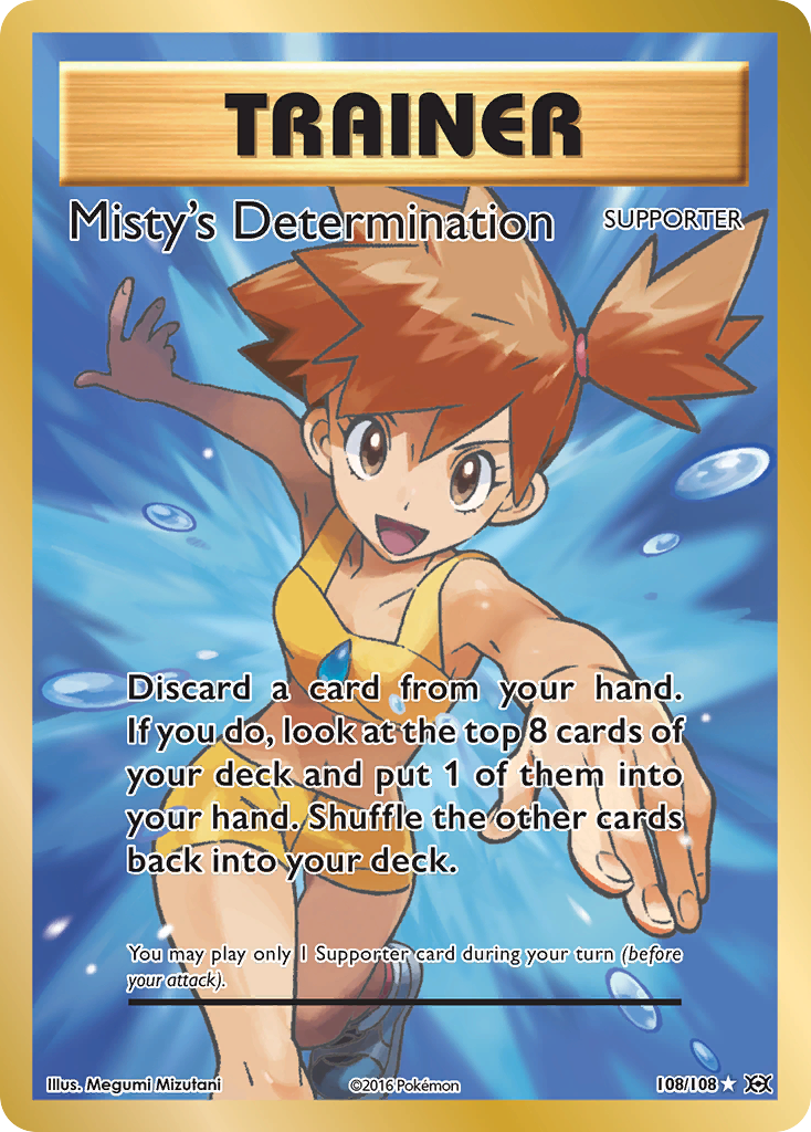 (#108/108) Misty's Determination - Holo [Evolutions]