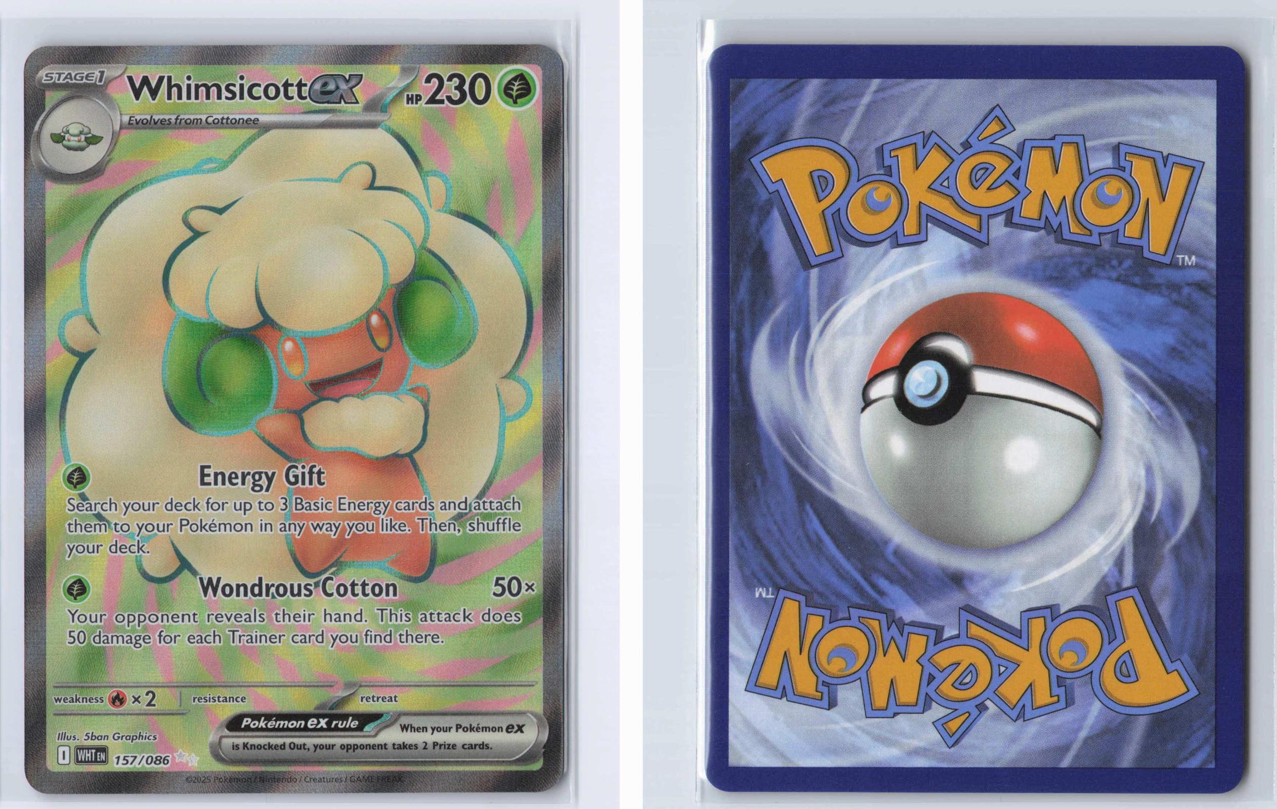 (#157/086) Whimsicott ex - Holo [White Flare]