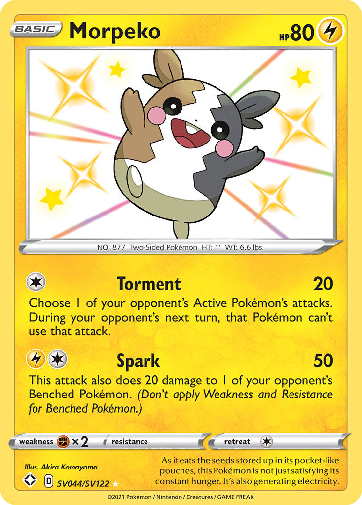 (#SV044/SV122) Morpeko - Holo [Shining Fates Shiny Vault]