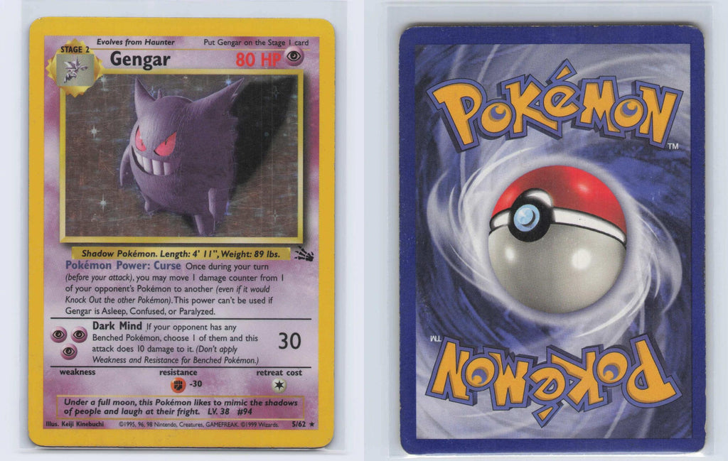 (#5/62) Gengar - Unlimited Holo [Fossil]