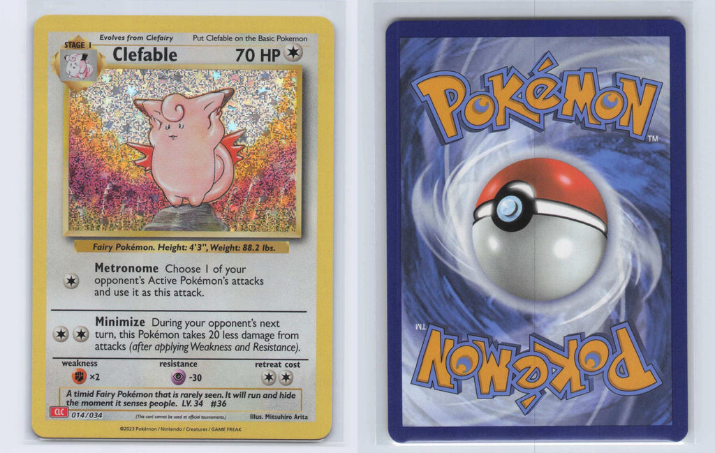 (#014/034) Clefable - Holo [Trading Card Game Classic]