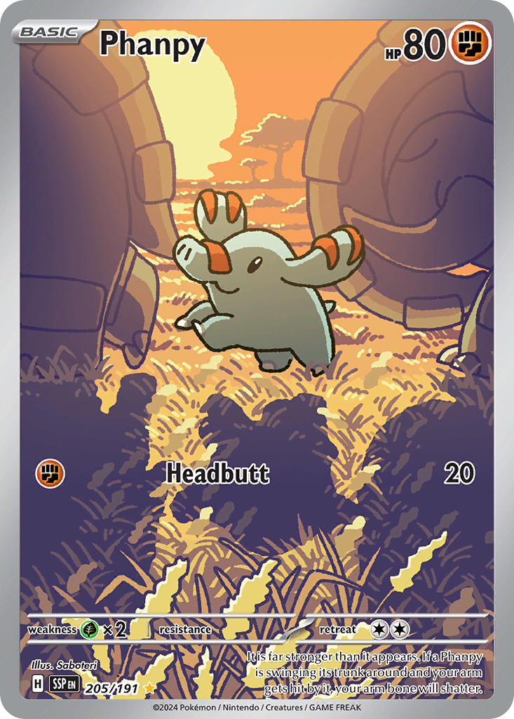(#205/191) Phanpy - Holo [Surging Sparks]