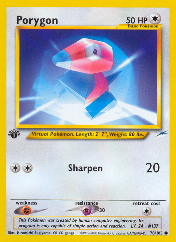 (#78/105) Porygon - Unlimited [Neo Destiny]