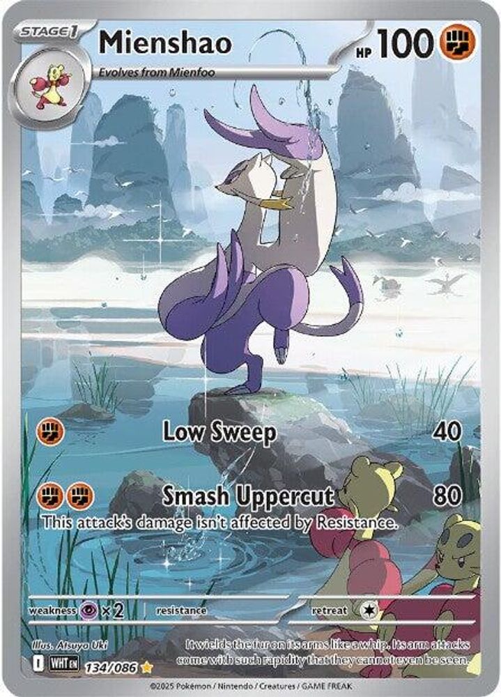 (#134/086) Mienshao - Holo [White Flare]