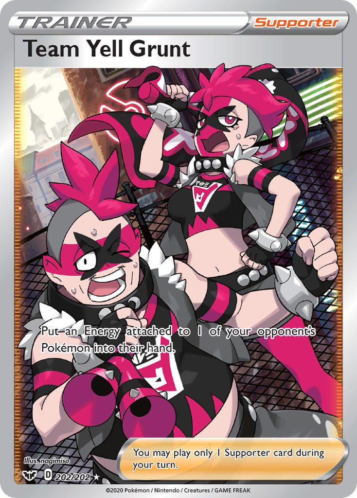 (#202/202) Team Yell Grunt - Holo [Sword & Shield]