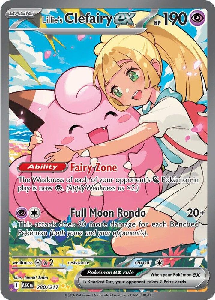 (#280/217) Lillie's Clefairy ex - Holo [Ascended Heroes]