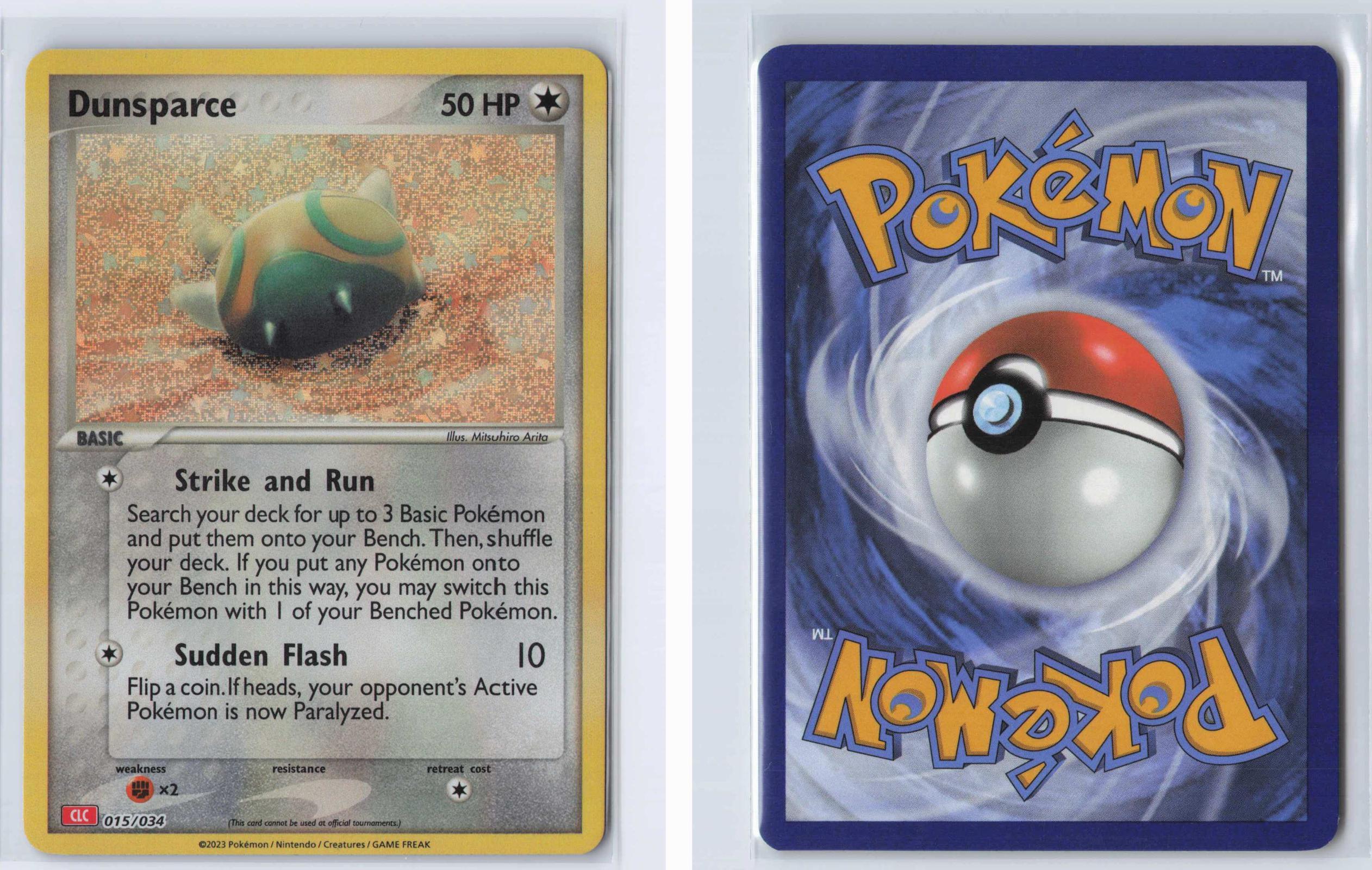 (#015/034) Dunsparce - Holo [Trading Card Game Classic]