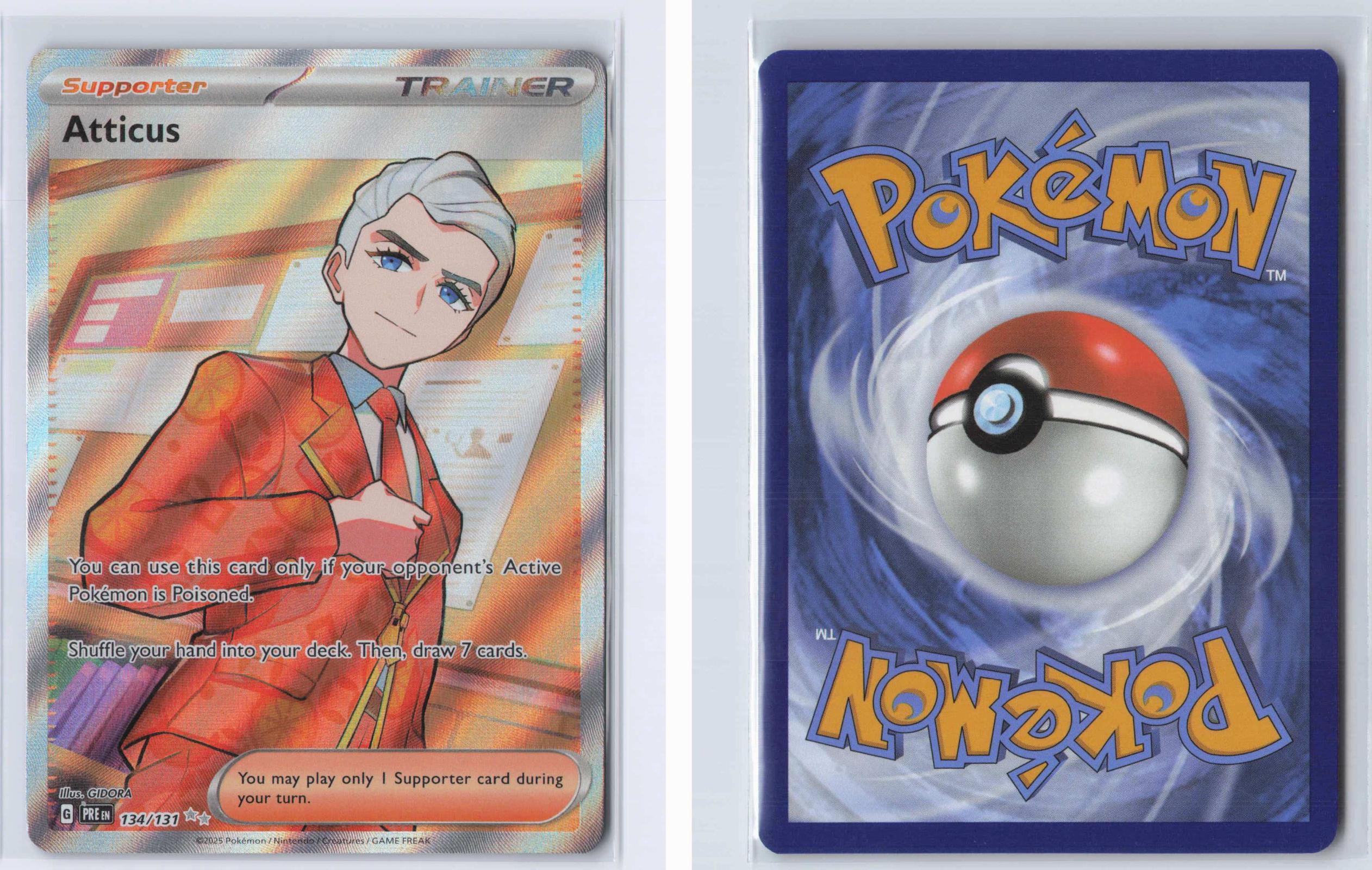 (#134/131) Atticus - Holo [Prismatic Evolutions]