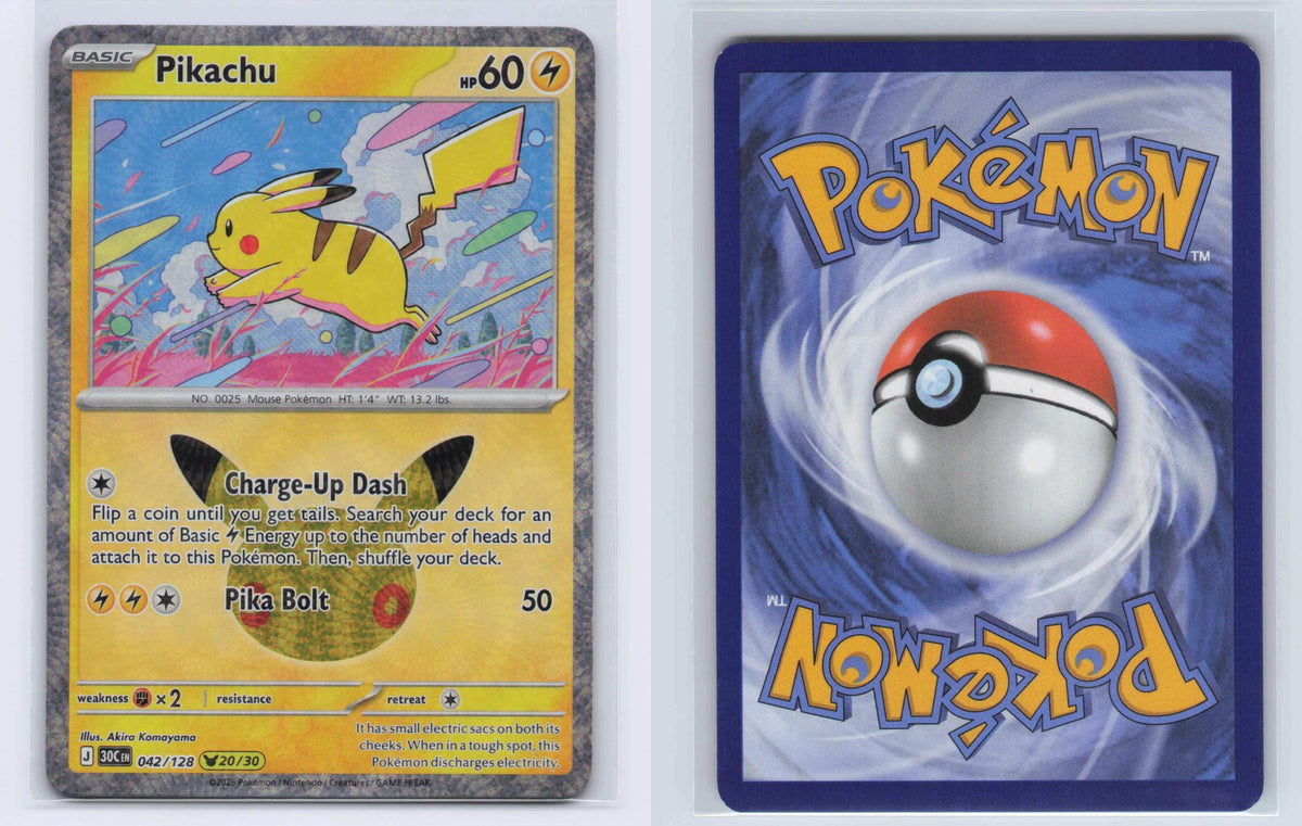 (#042/128) Pikachu - Holo [ME: 30th Celebration]