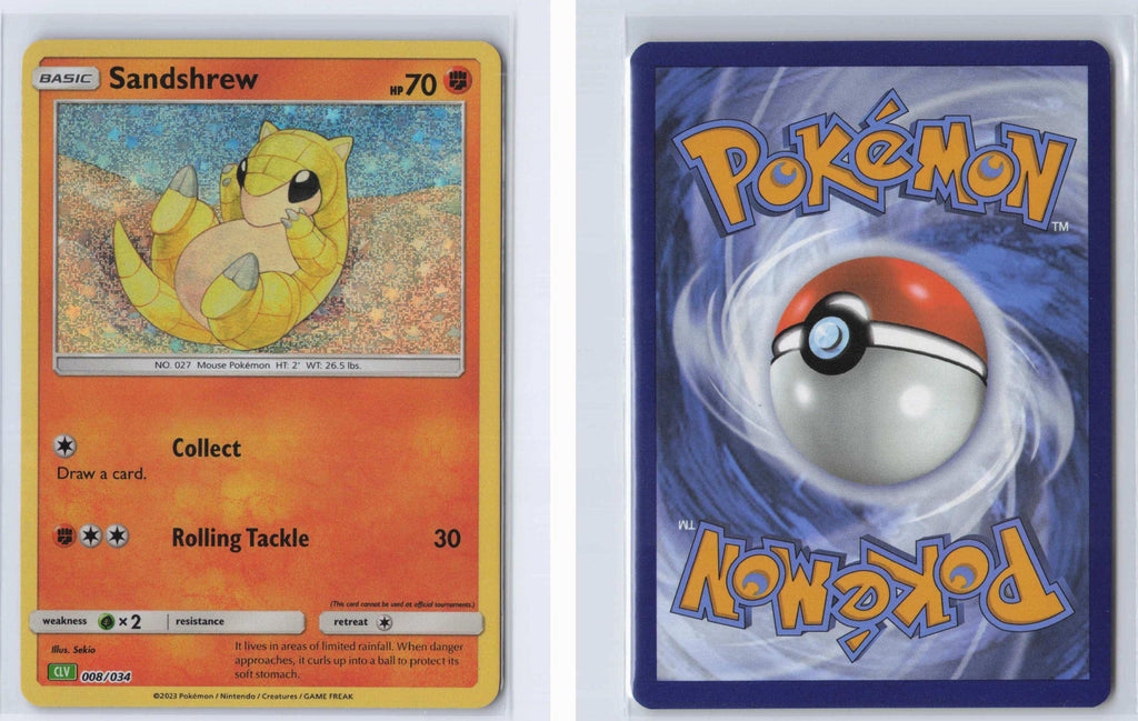 (#008/034) Sandshrew - Holo [Trading Card Game Classic]