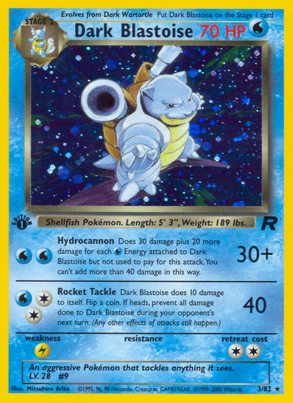 (#3/82) Dark Blastoise - Unlimited Holo [Team Rocket]
