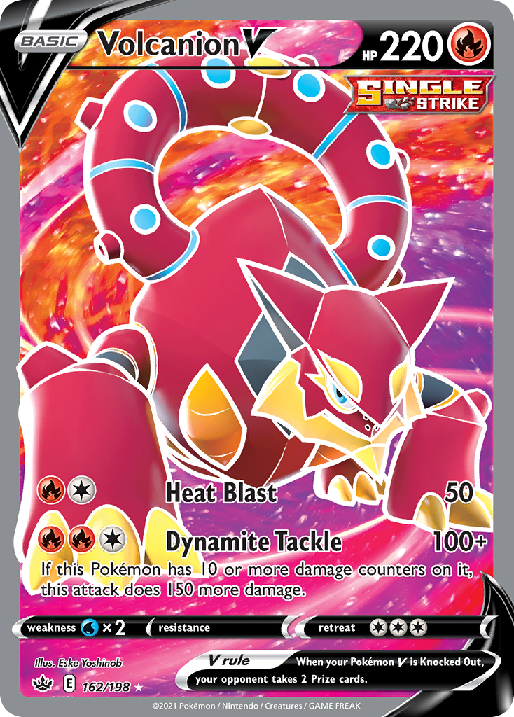 (#162/198) Volcanion V - Holo [Chilling Reign]