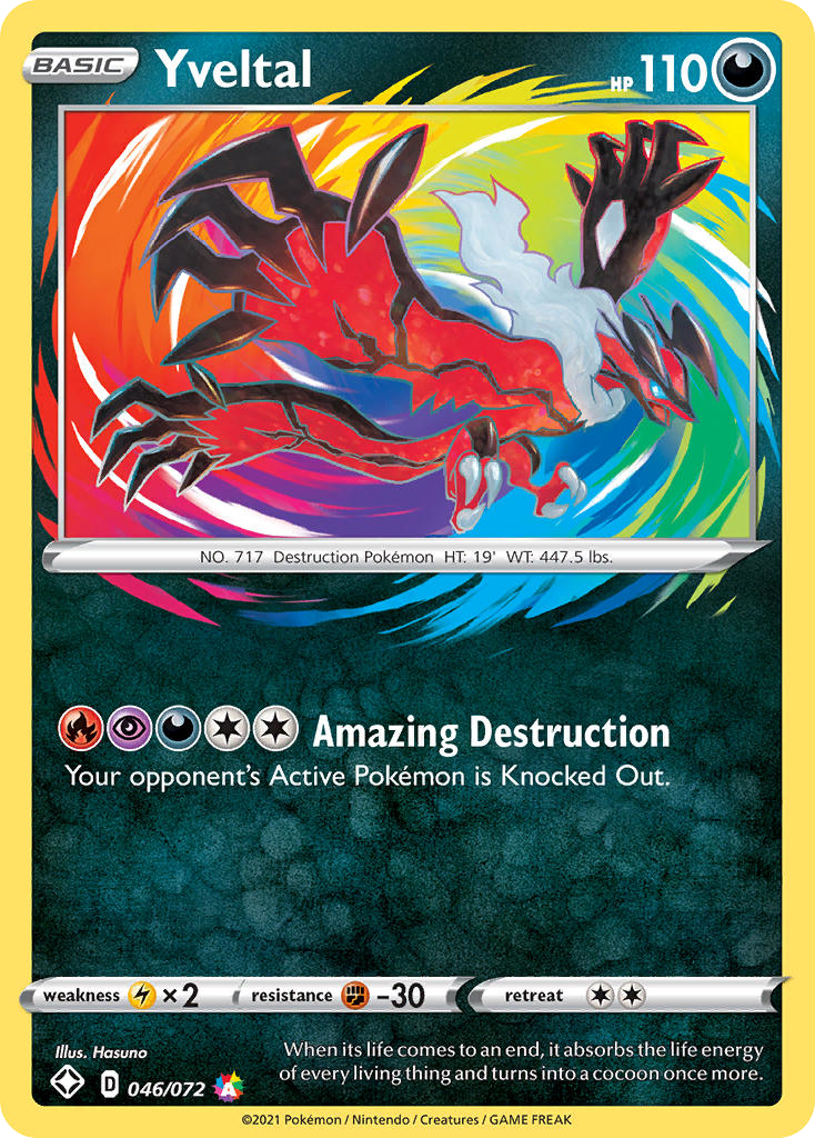 (#046/072) Yveltal - Holo [Shining Fates]