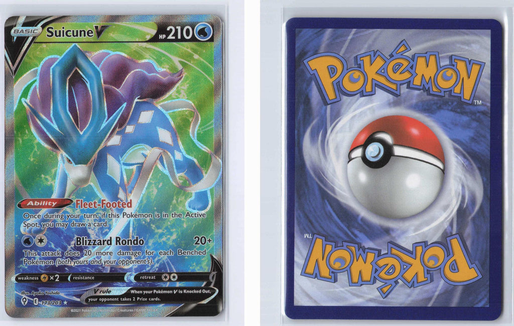 (#173/203) Suicune V - Holo [Evolving Skies]