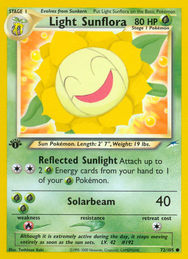 (#72/105) Light Sunflora - Unlimited [Neo Destiny]