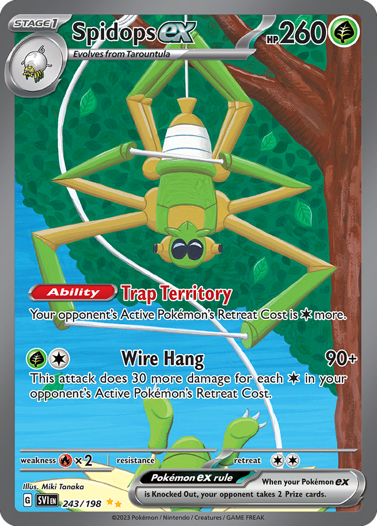 (#243/198) Spidops ex - Holo [Scarlet & Violet]