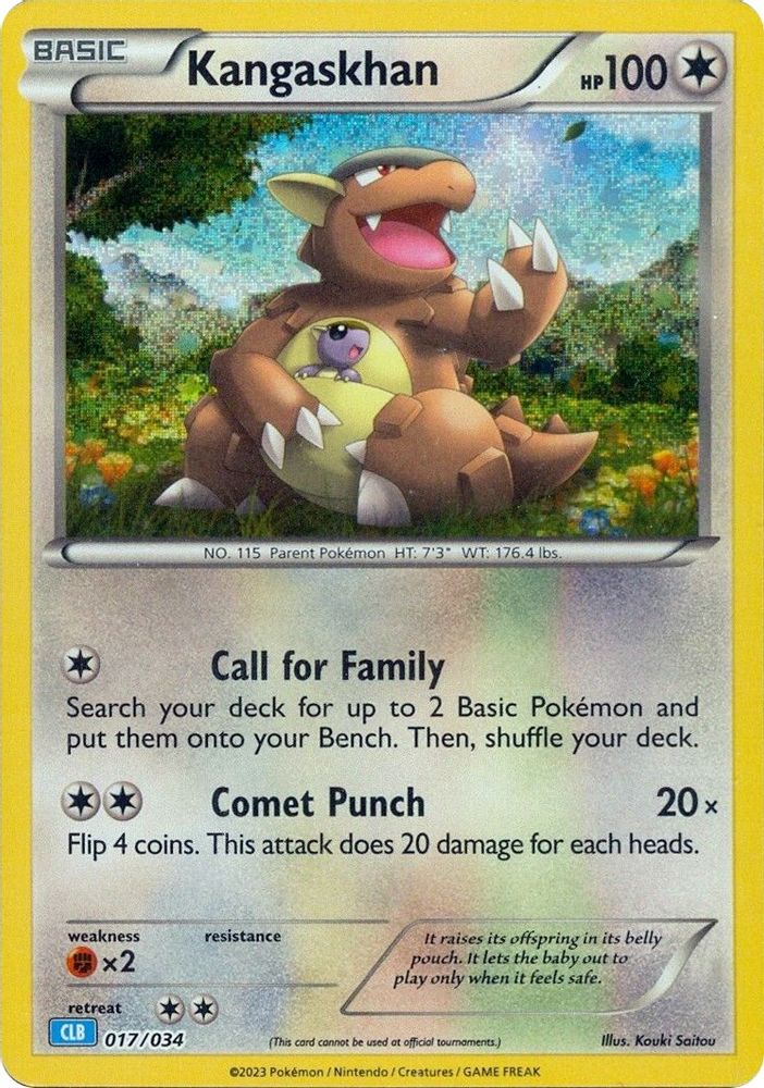 (#017/034) Kangaskhan - Holo [Trading Card Game Classic]